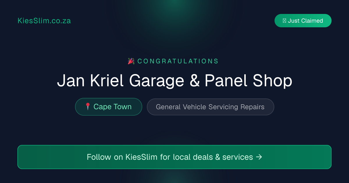 Jan Kriel Garage & Panel Shop