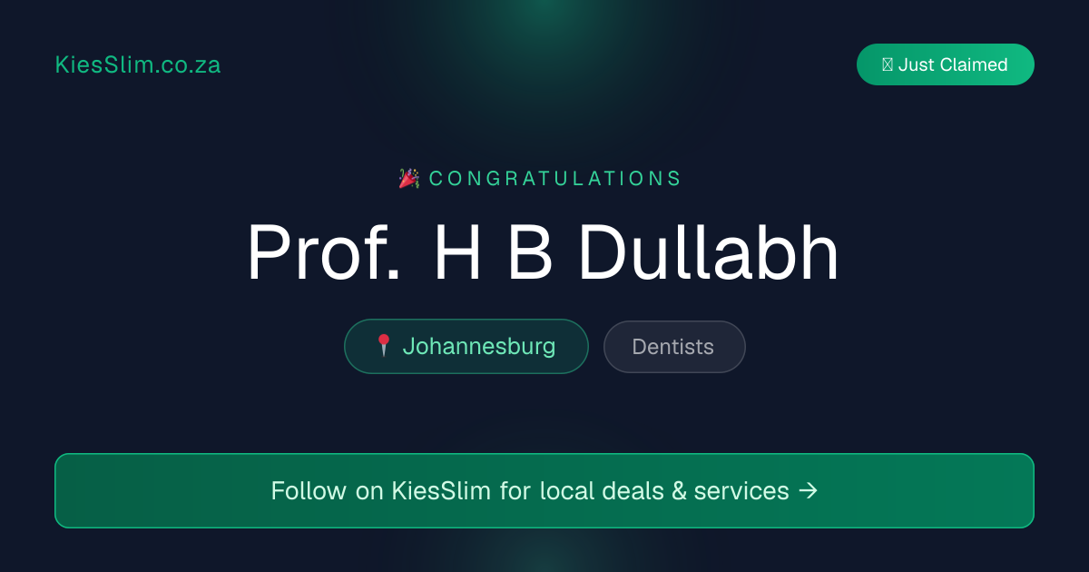 Prof. H B Dullabh