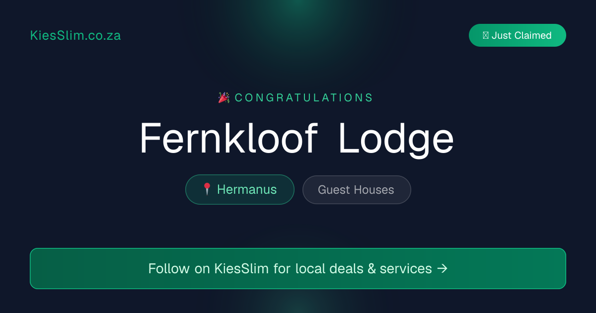 Fernkloof Lodge