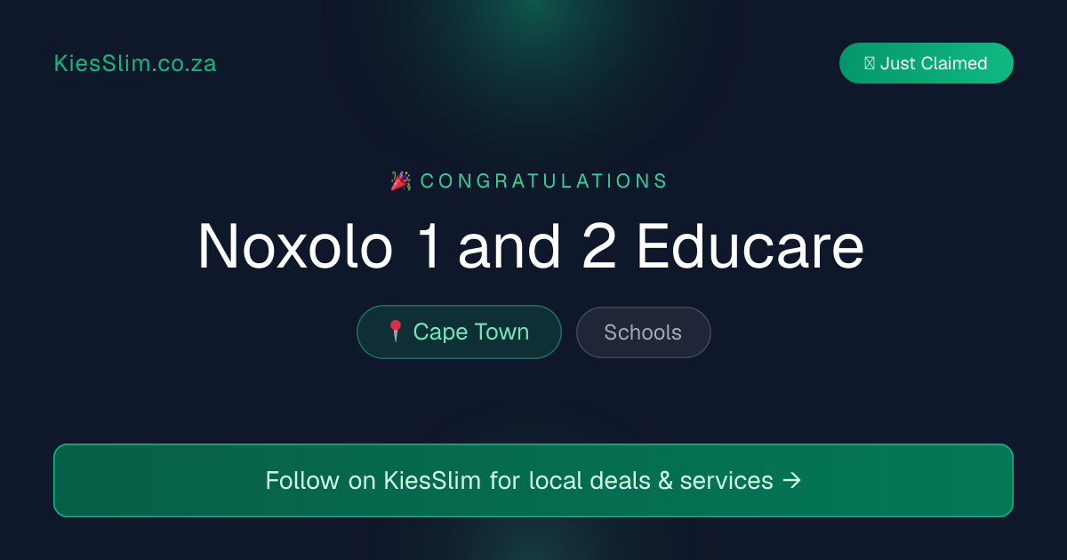 Noxolo 1 and 2 Educare