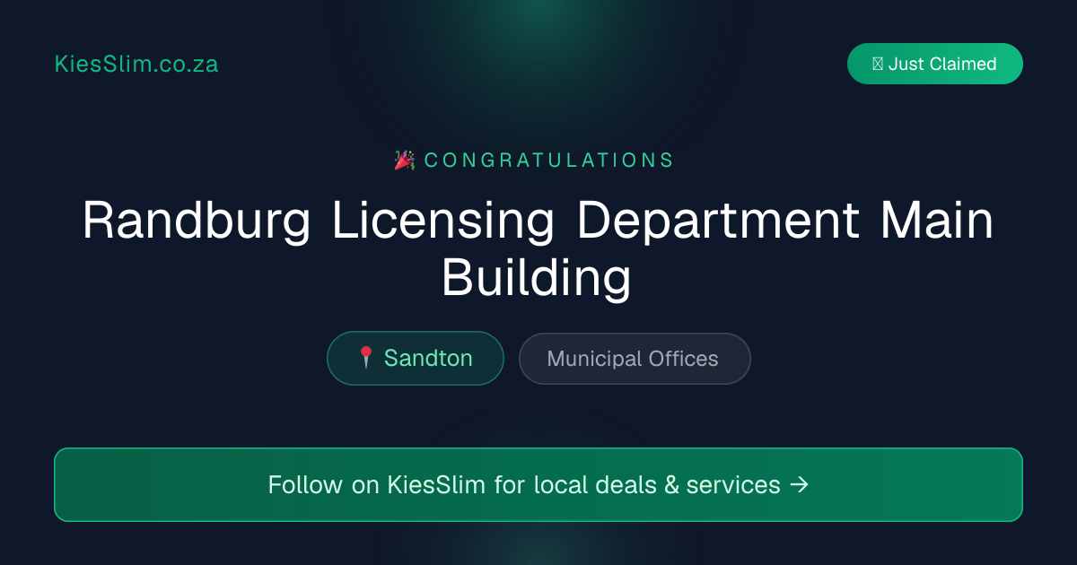 Randburg Licensing Department Main Building
