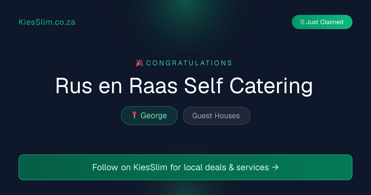 Rus en Raas Self Catering