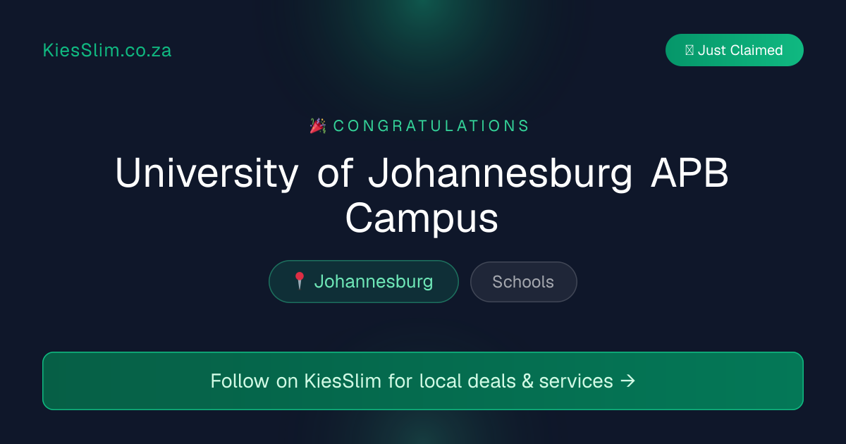 University of Johannesburg APB Campus