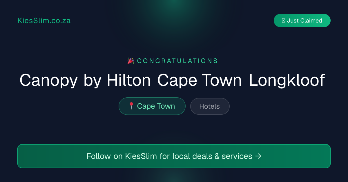 Canopy by Hilton Cape Town Longkloof