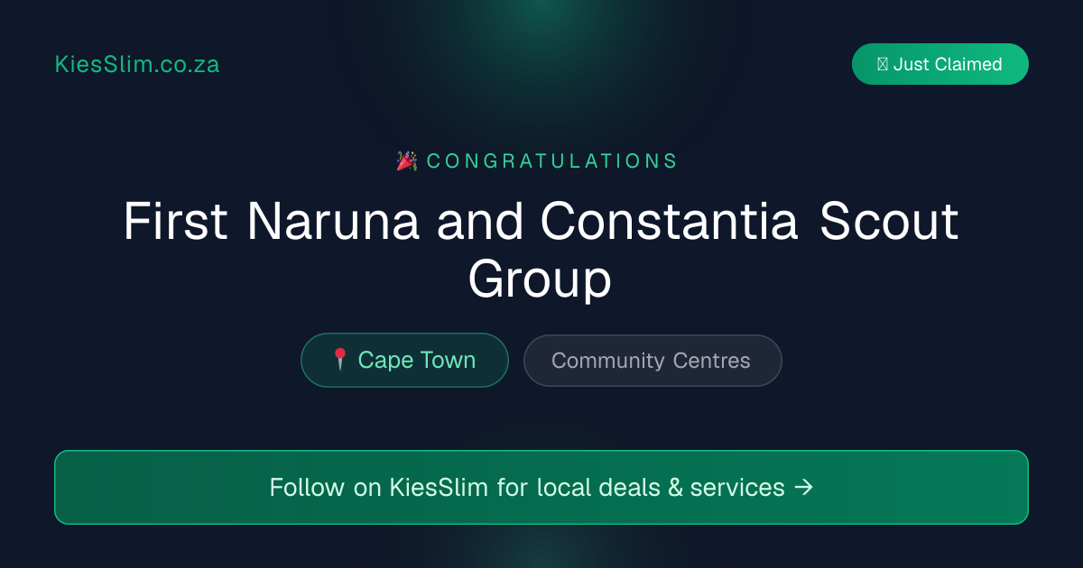 First Naruna and Constantia Scout Group