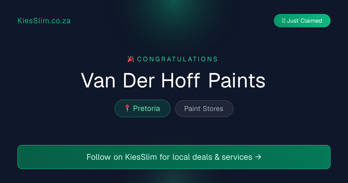 Van Der Hoff Paints
