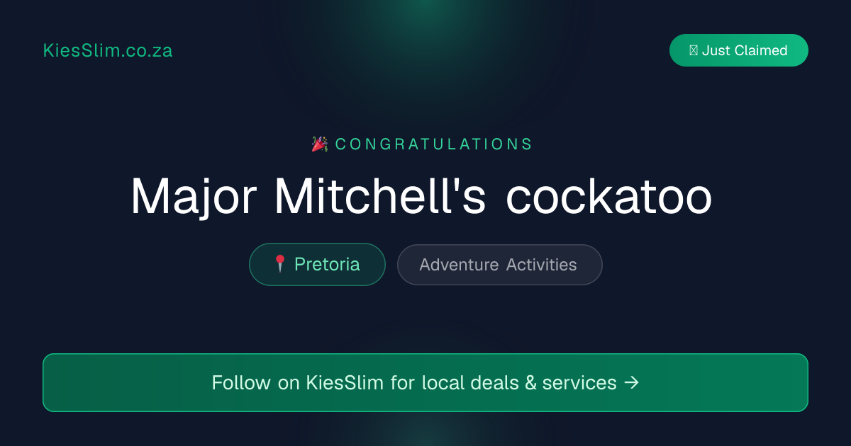 Major Mitchell's cockatoo