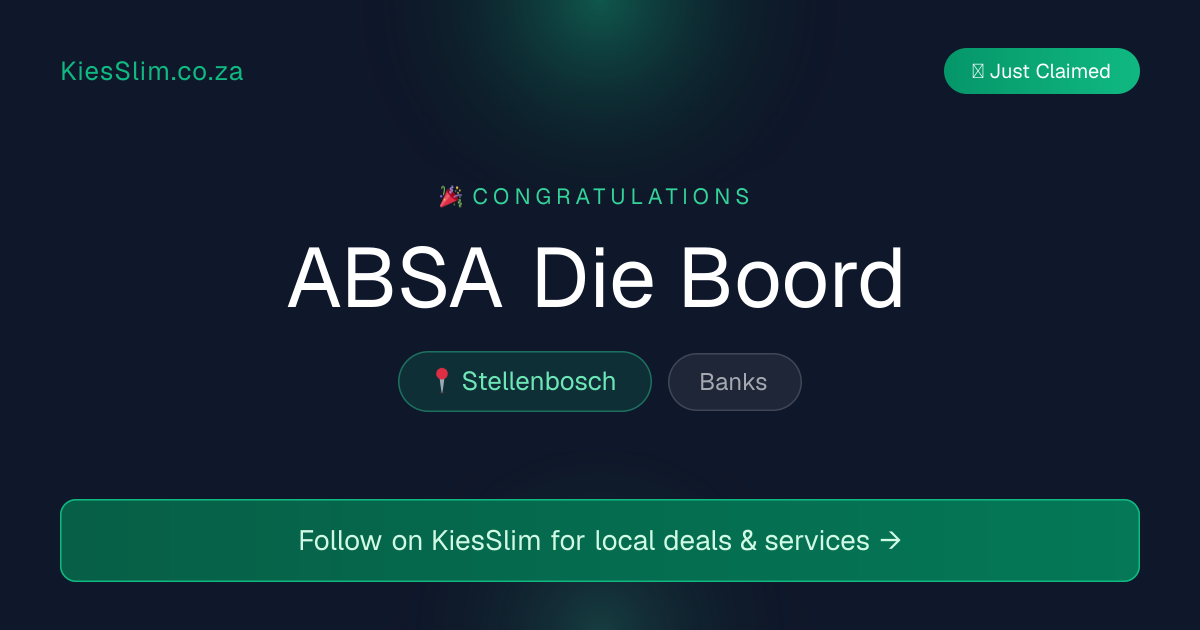 ABSA Die Boord