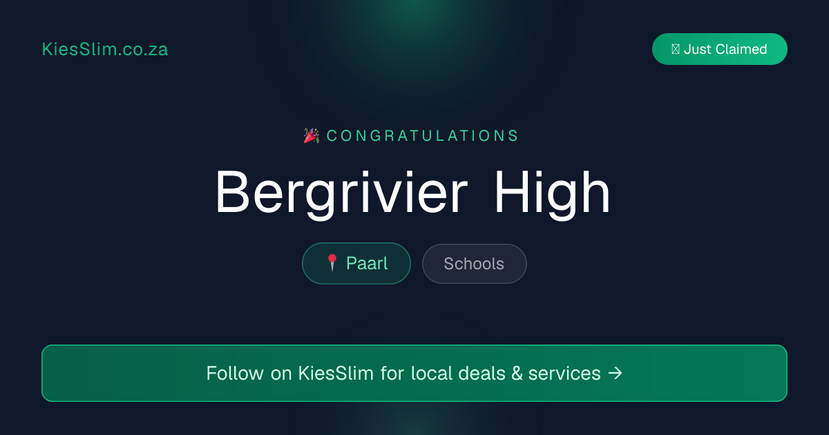 Bergrivier High