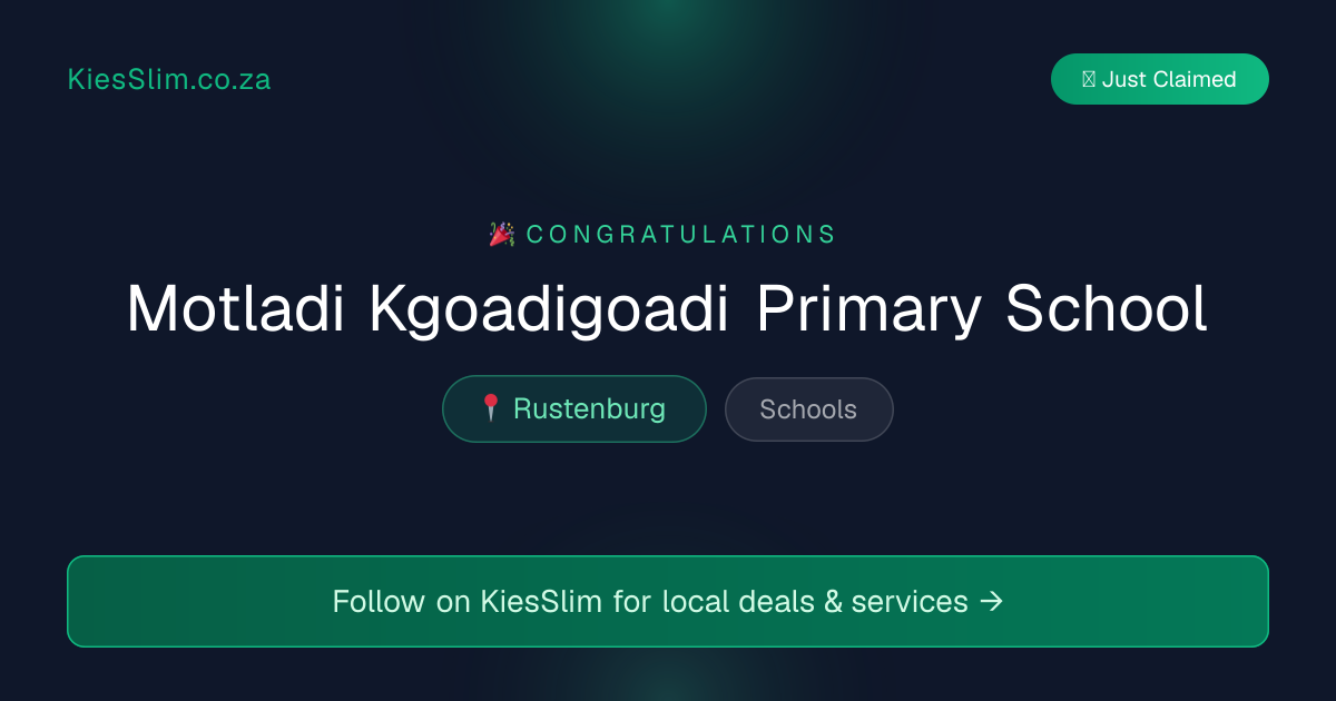 Motladi Kgoadigoadi Primary School