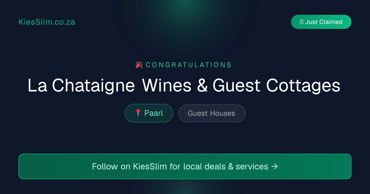 La Chataigne Wines & Guest Cottages
