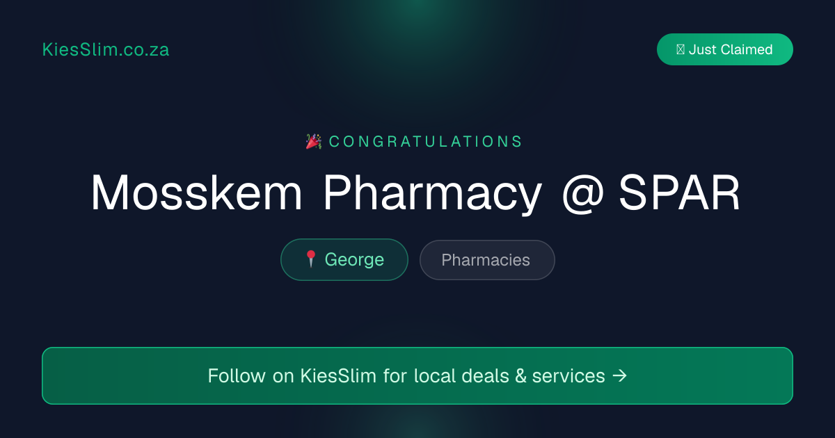Mosskem Pharmacy @ SPAR