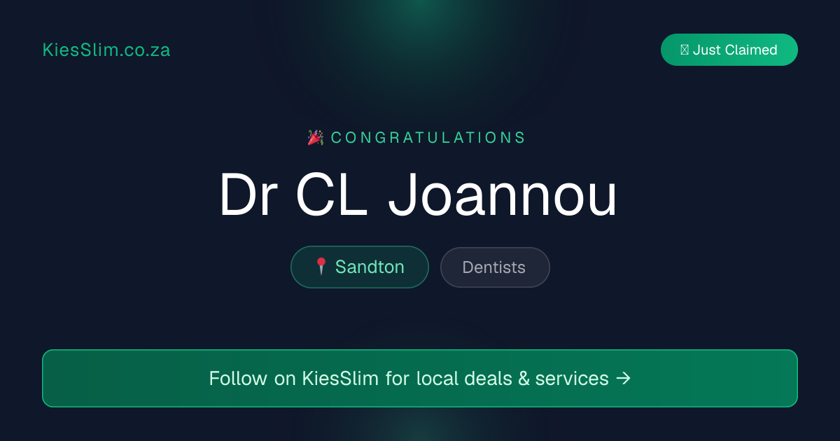 Dr CL Joannou