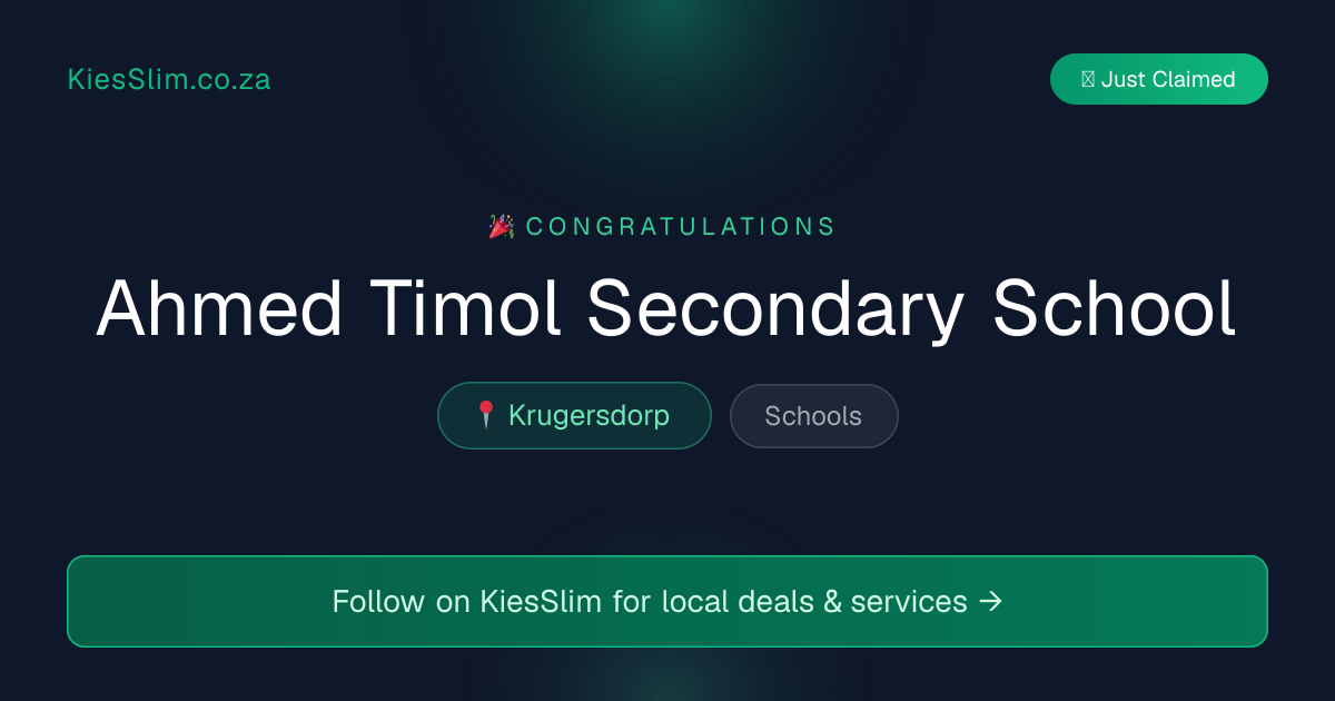 Ahmed Timol Secondary School