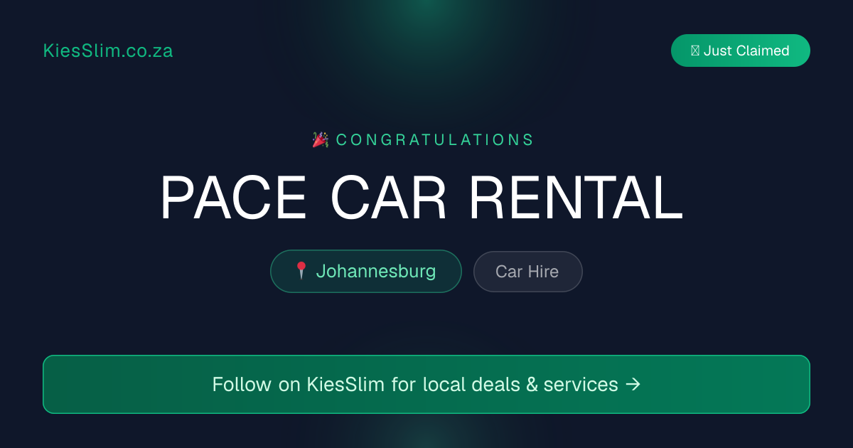 PACE CAR RENTAL