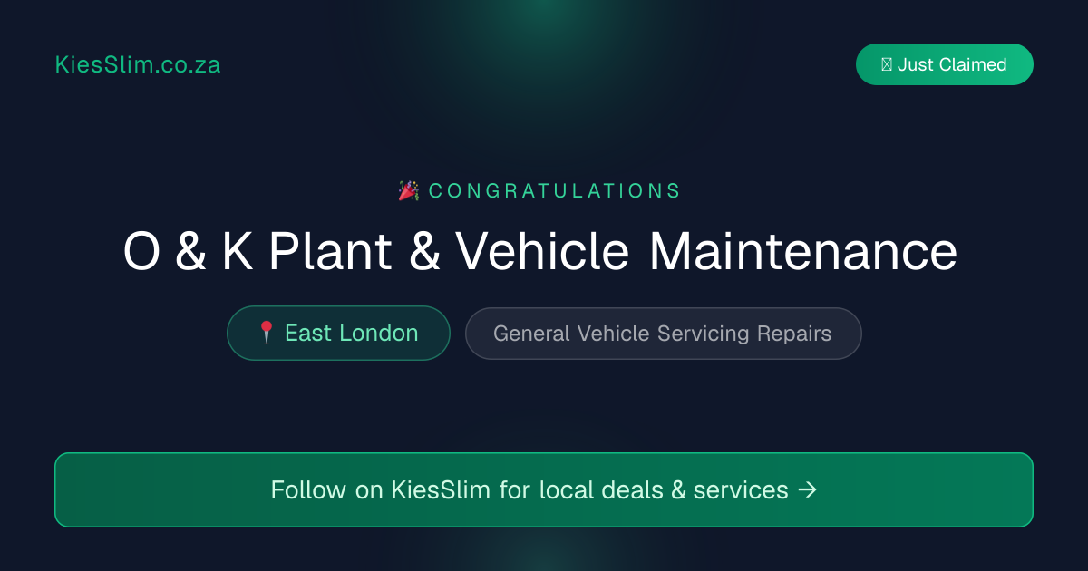 O & K Plant & Vehicle Maintenance