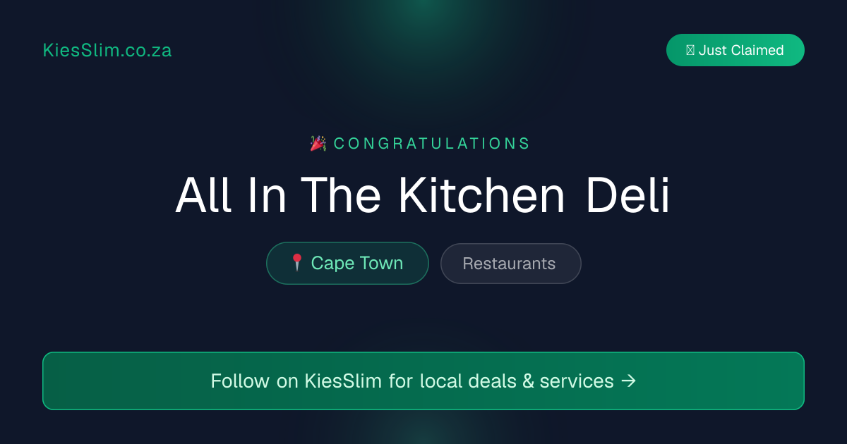 All In The Kitchen Deli