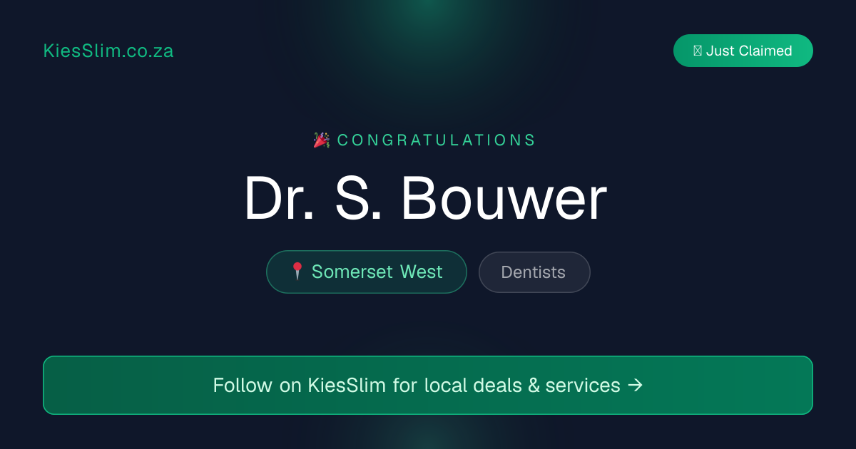 Dr. S. Bouwer
