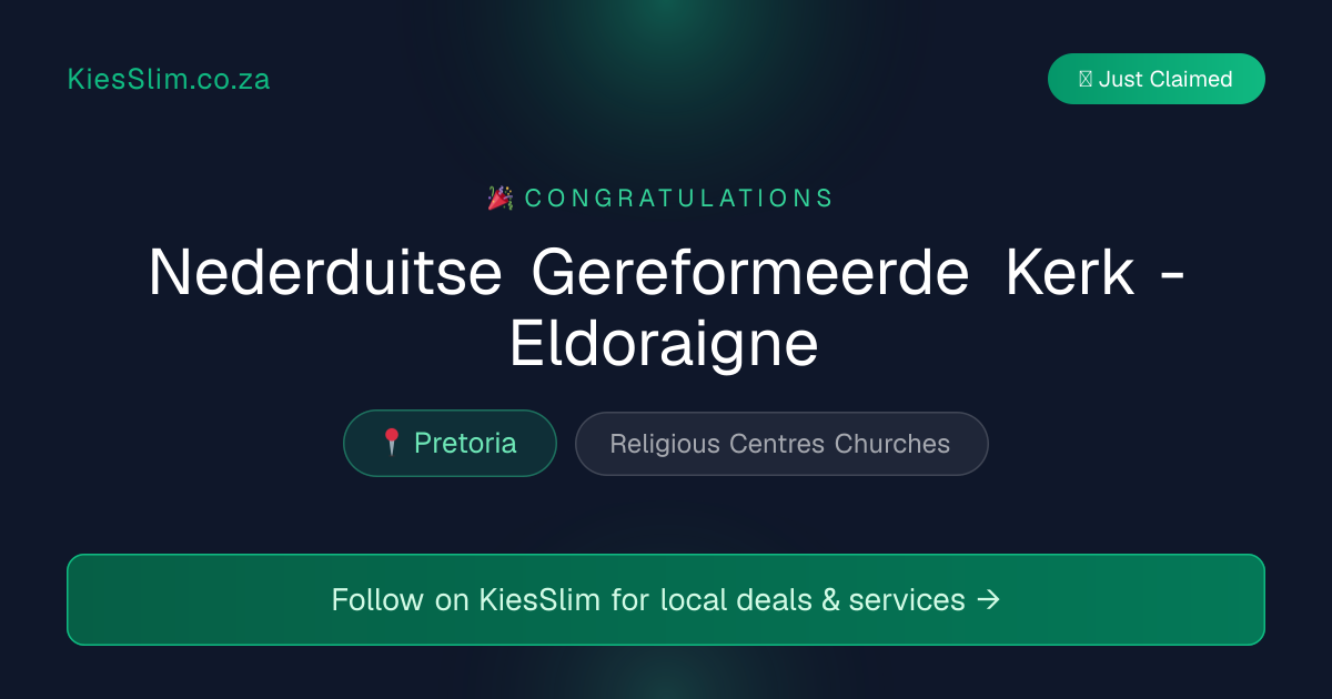 Nederduitse Gereformeerde Kerk - Eldoraigne