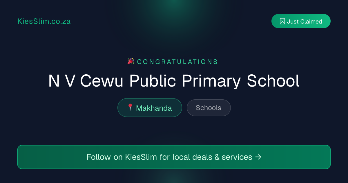 N V Cewu Public Primary School