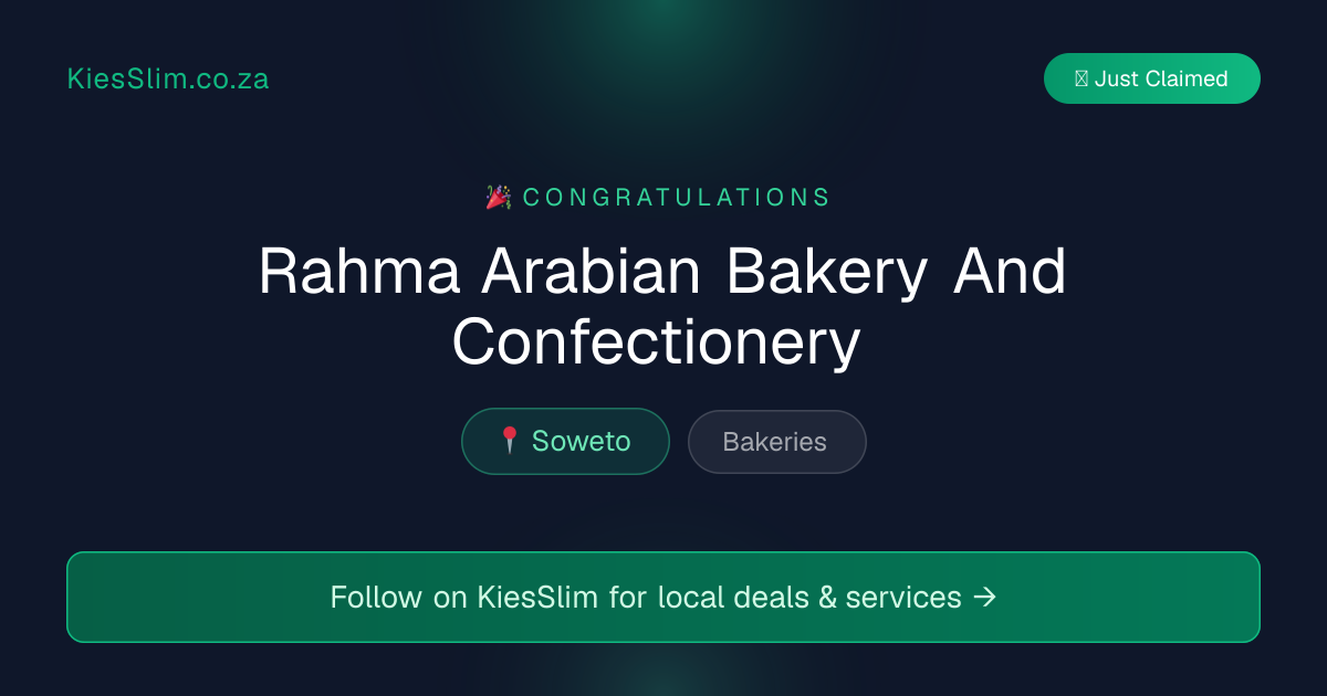 Rahma Arabian Bakery And Confectionery