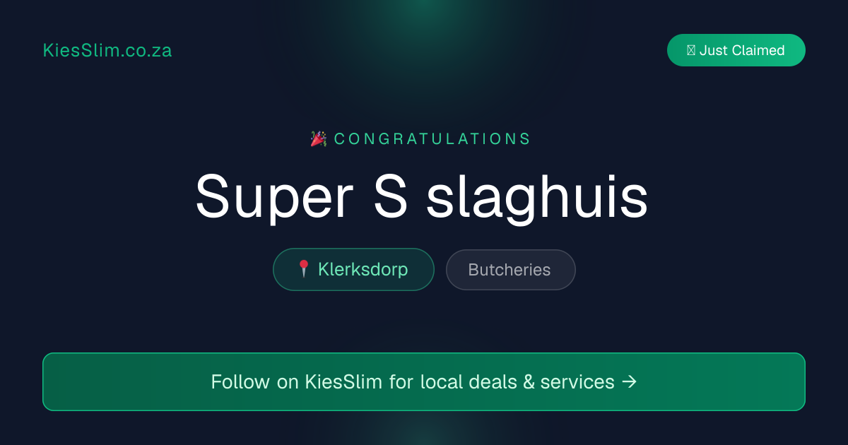 Super S slaghuis