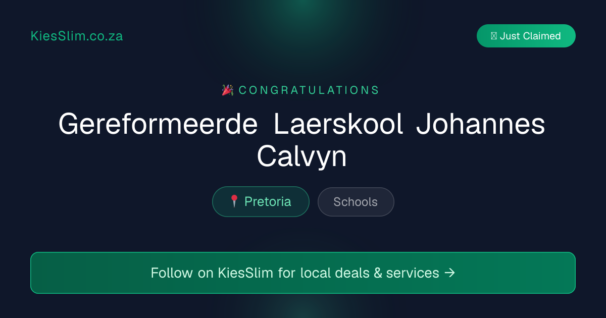 Gereformeerde Laerskool Johannes Calvyn