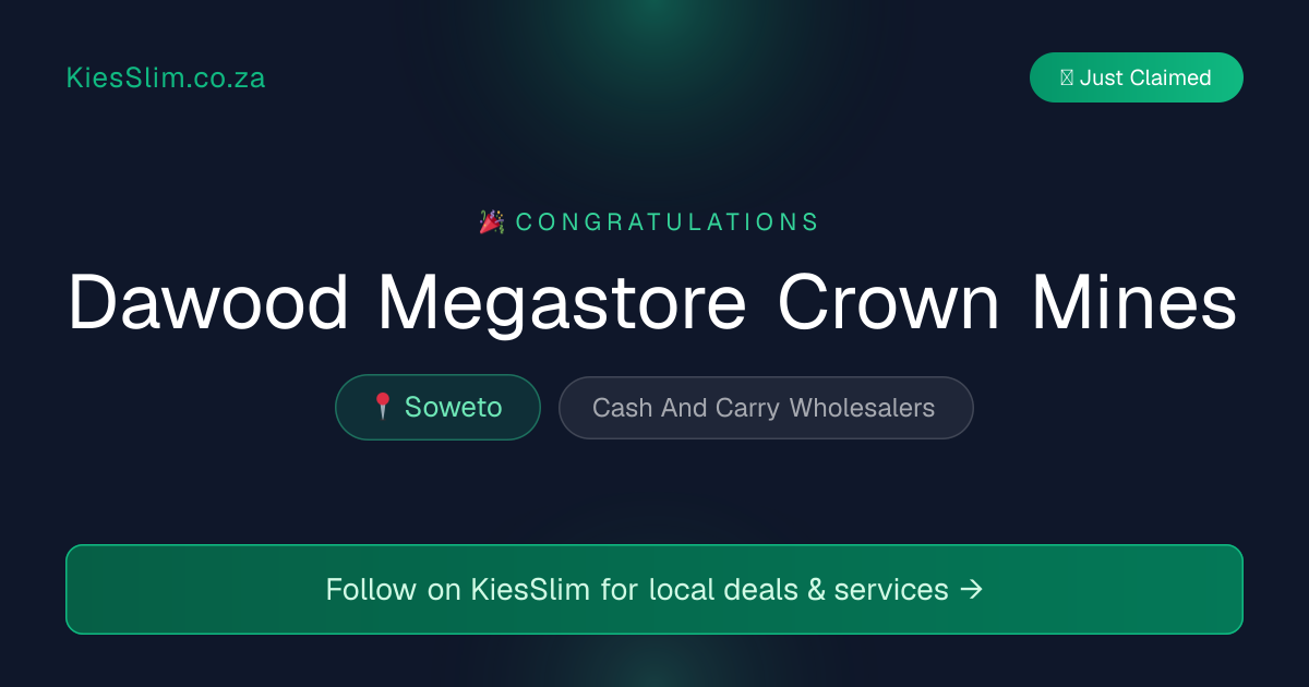 Dawood Megastore Crown Mines