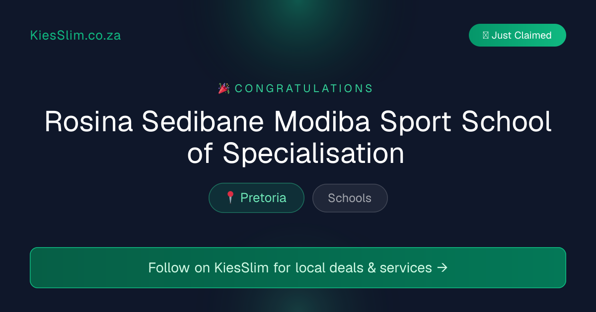 Rosina Sedibane Modiba Sport School of Specialisation