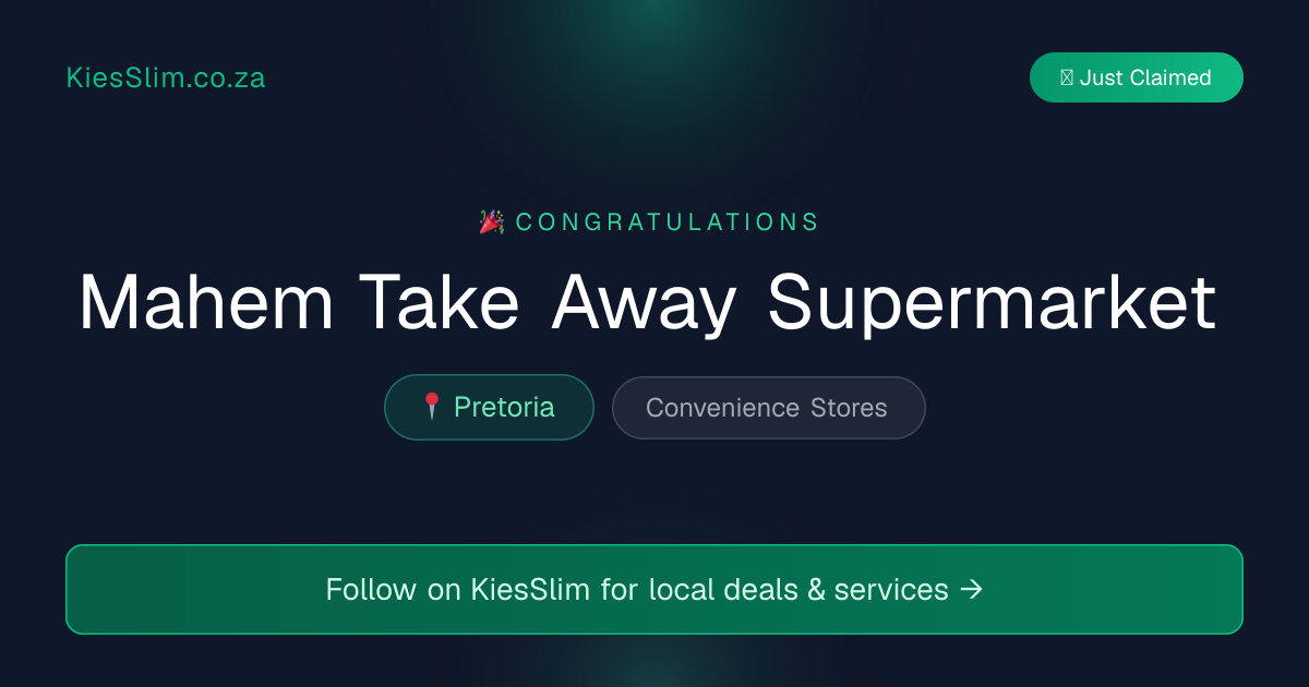 Mahem Take Away Supermarket