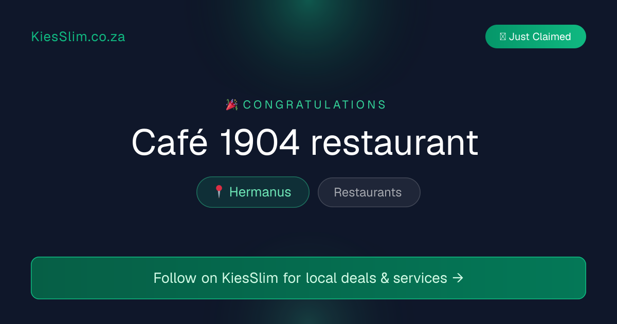 Café 1904 restaurant