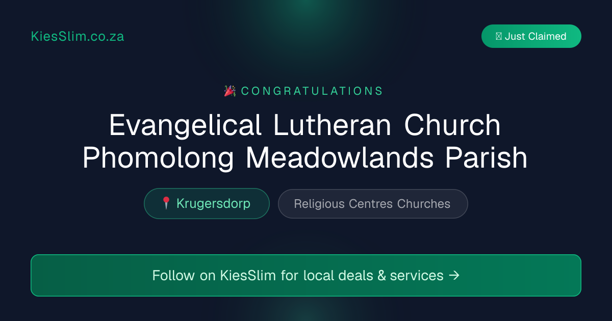 Evangelical Lutheran Church Phomolong Meadowlands Parish