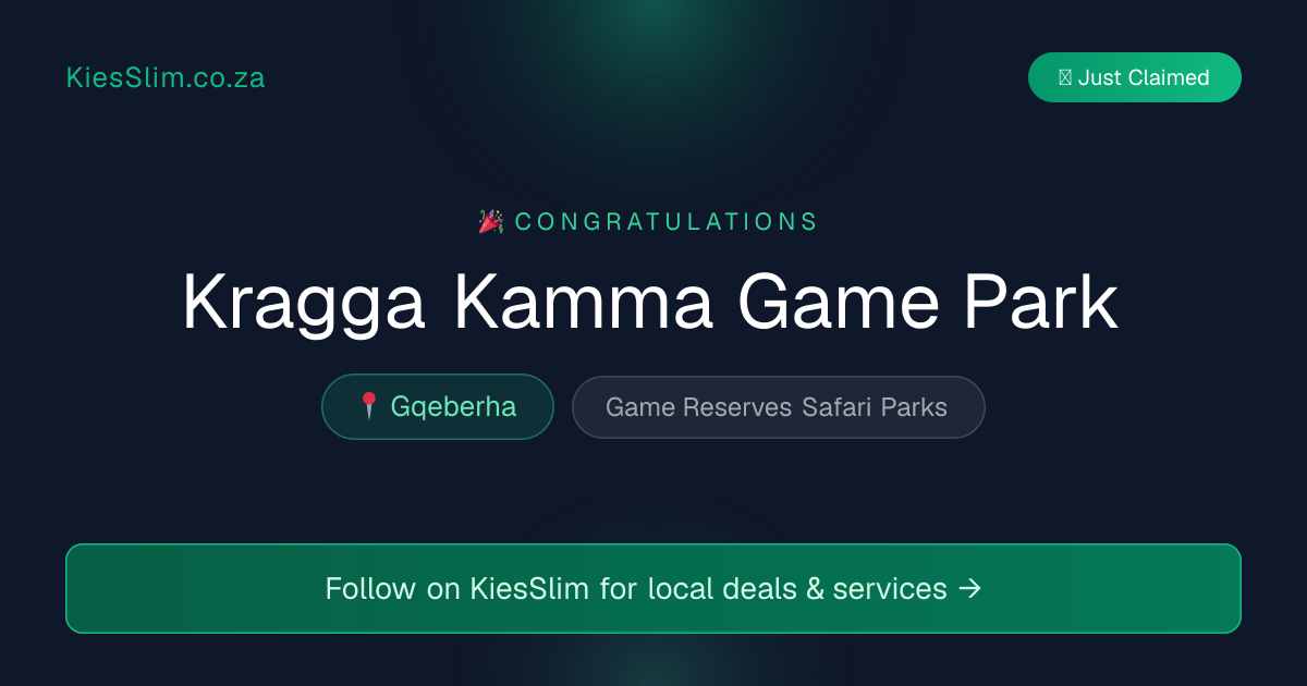 Kragga Kamma Game Park