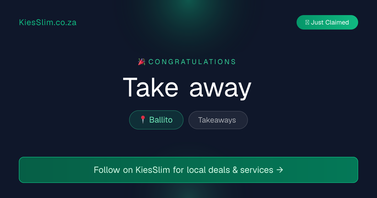 Take away