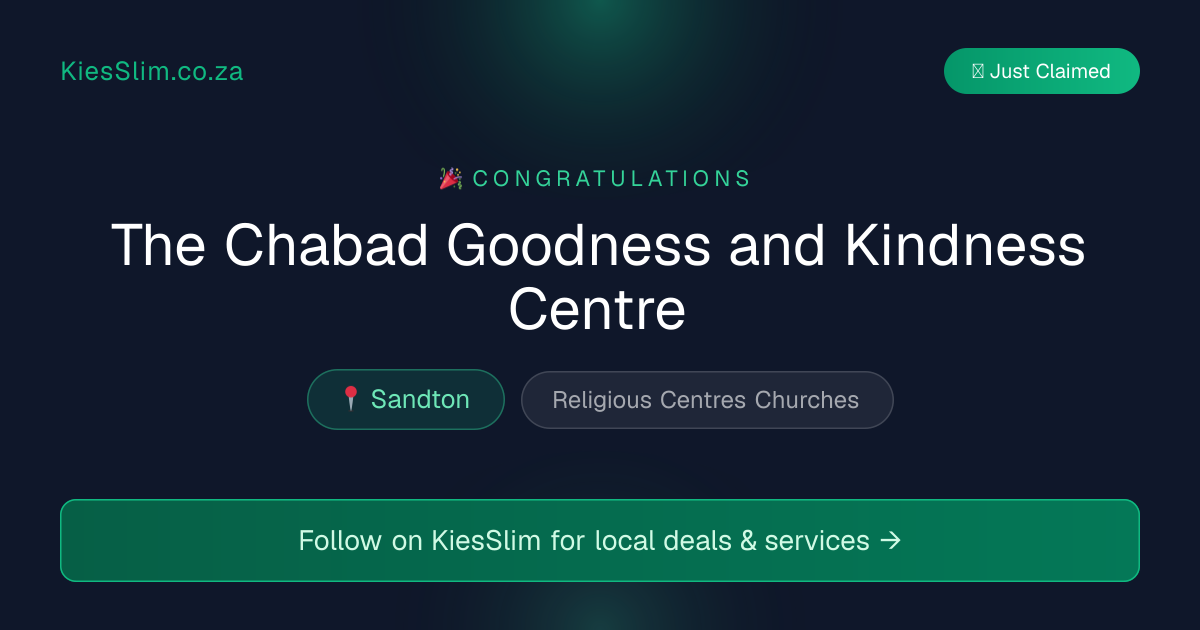 The Chabad Goodness and Kindness Centre