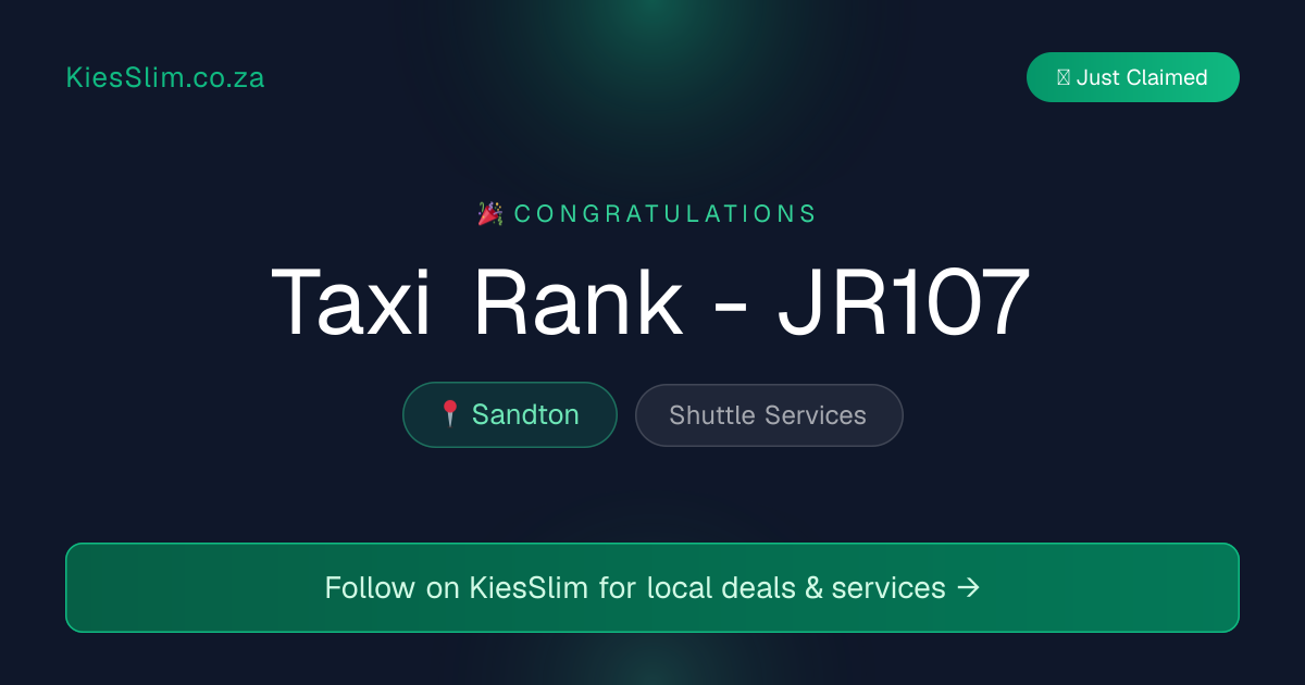 Taxi Rank - JR107