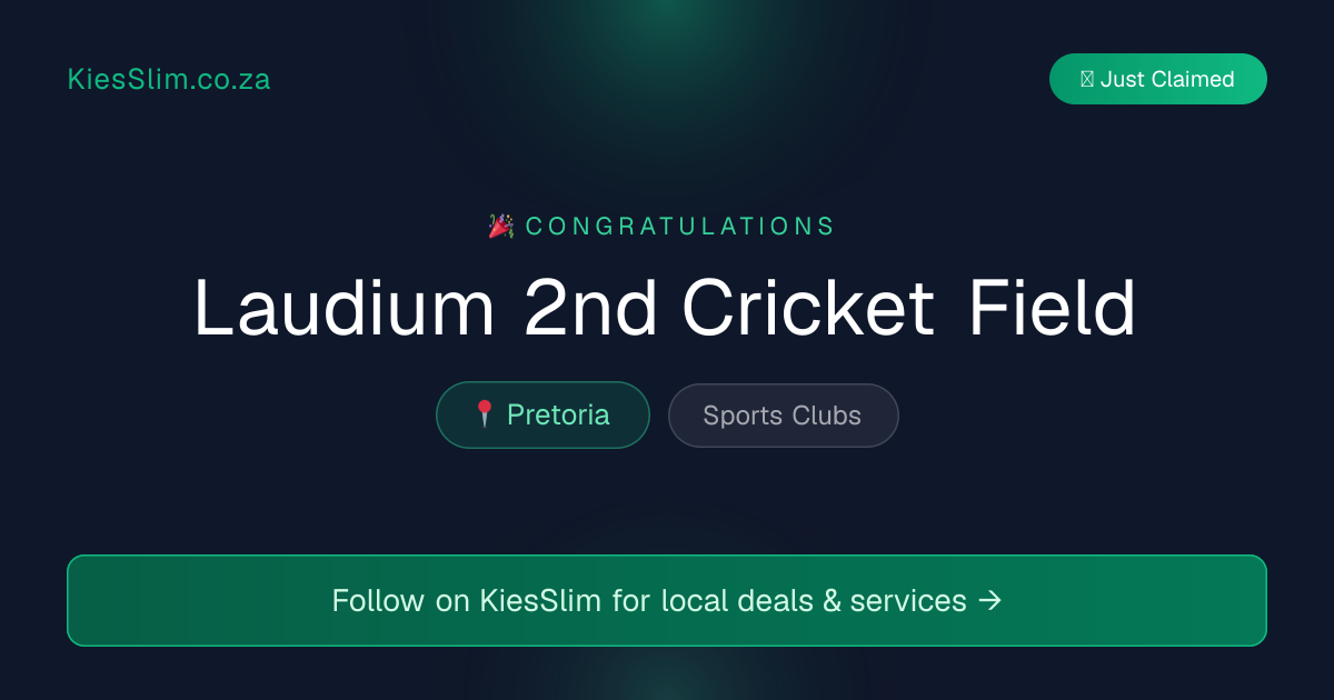 Laudium 2nd Cricket Field