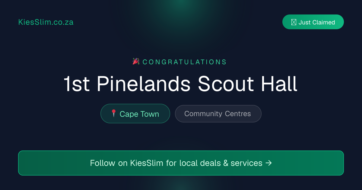 1st Pinelands Scout Hall