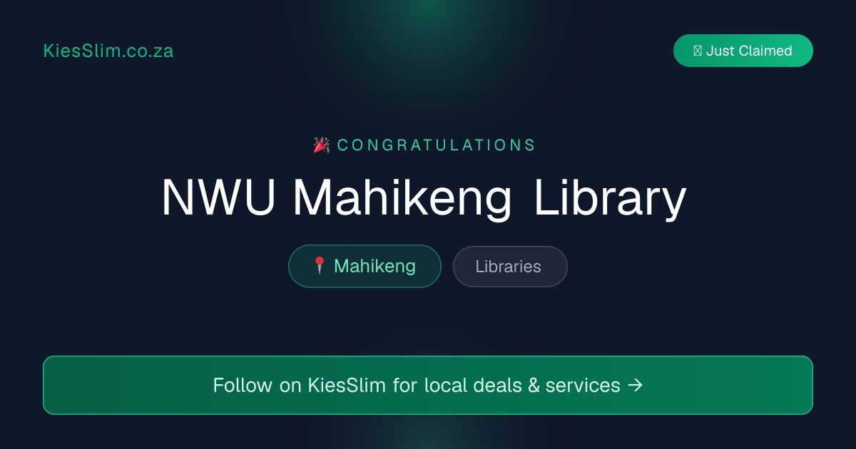 NWU Mahikeng Library