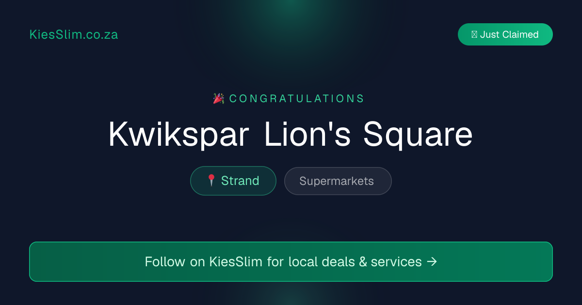 Kwikspar Lion's Square