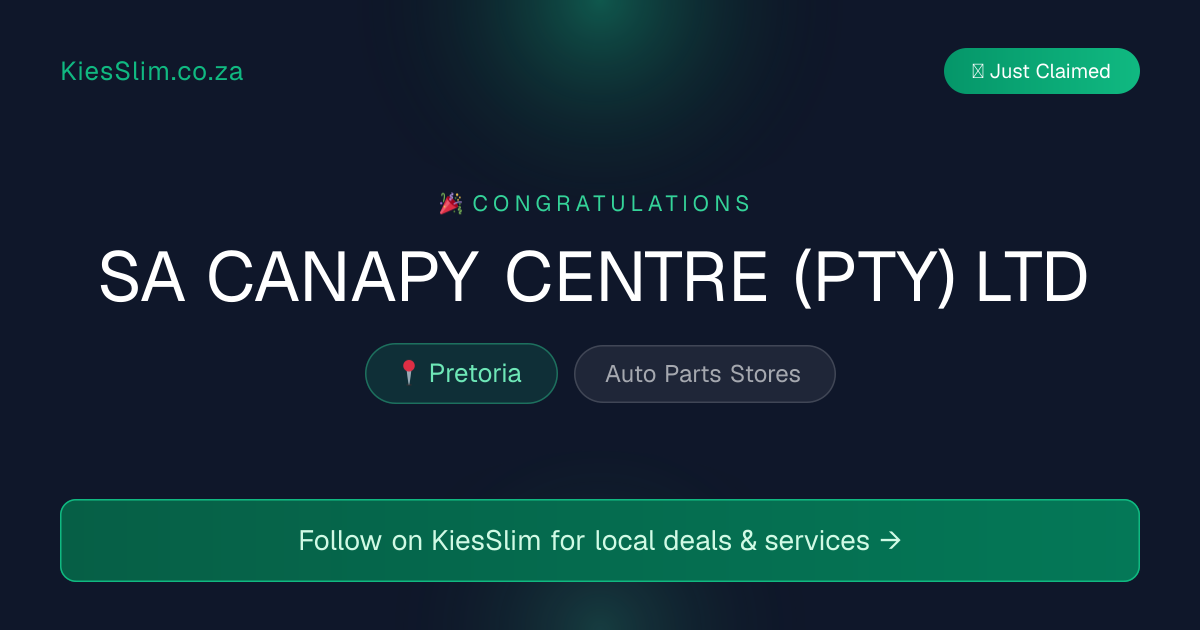 SA CANAPY CENTRE (PTY) LTD