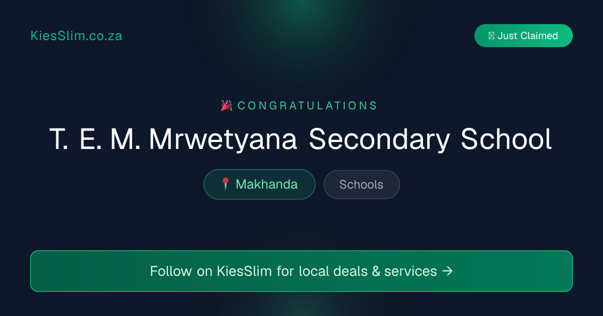 T. E. M. Mrwetyana Secondary School
