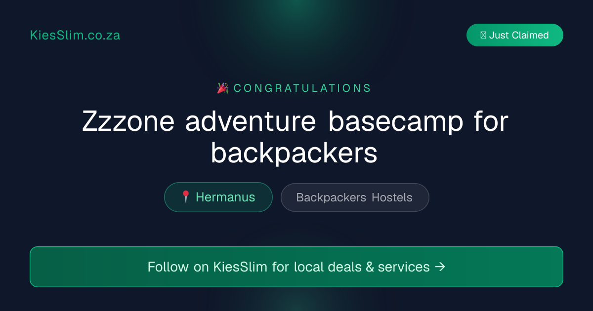 Zzzone adventure basecamp for backpackers
