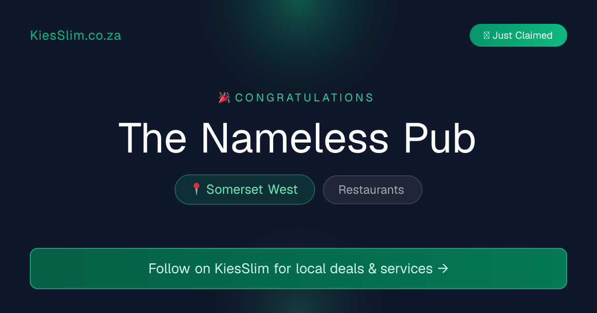 The Nameless Pub
