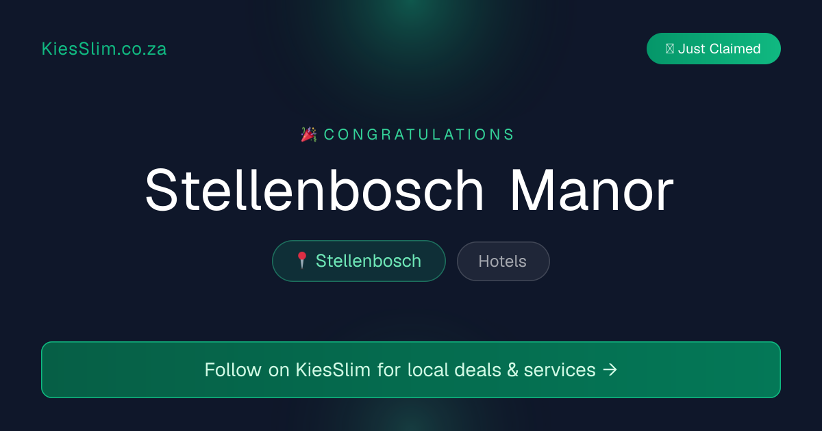 Stellenbosch Manor