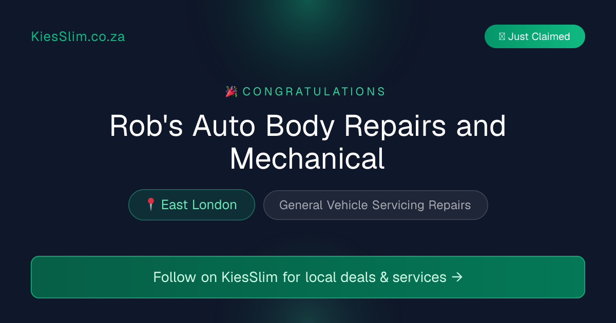 Rob's Auto Body Repairs and Mechanical