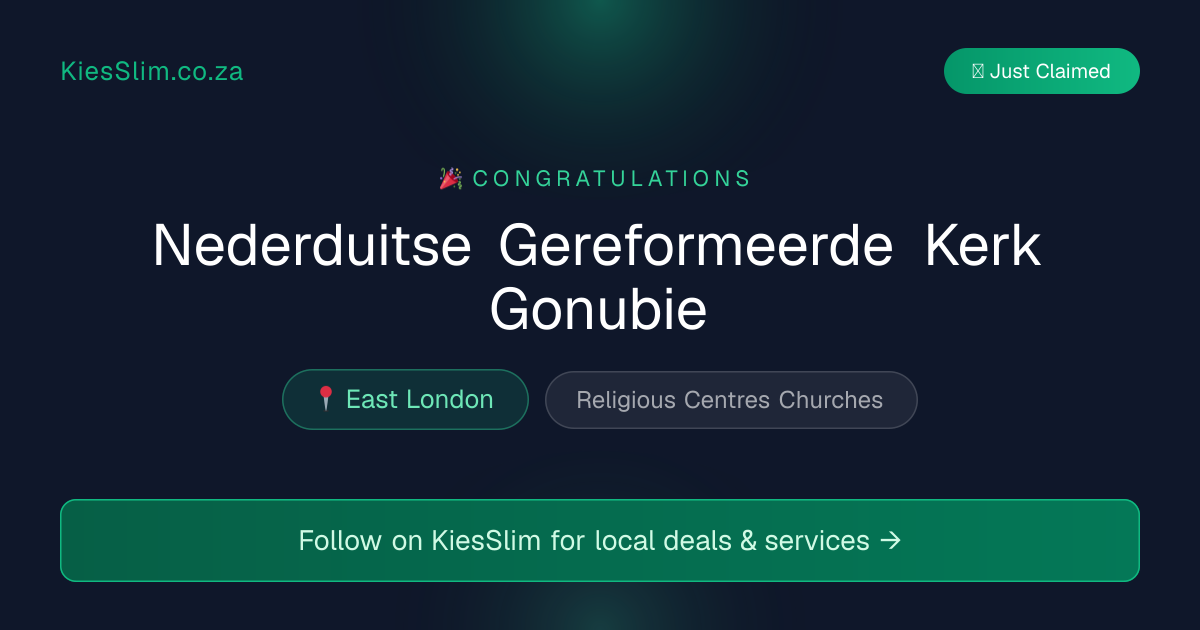 Nederduitse Gereformeerde Kerk Gonubie