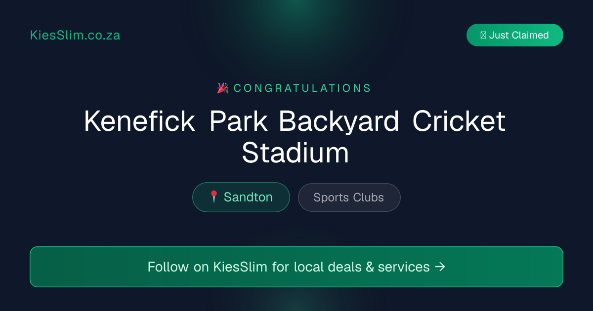 Kenefick Park Backyard Cricket Stadium