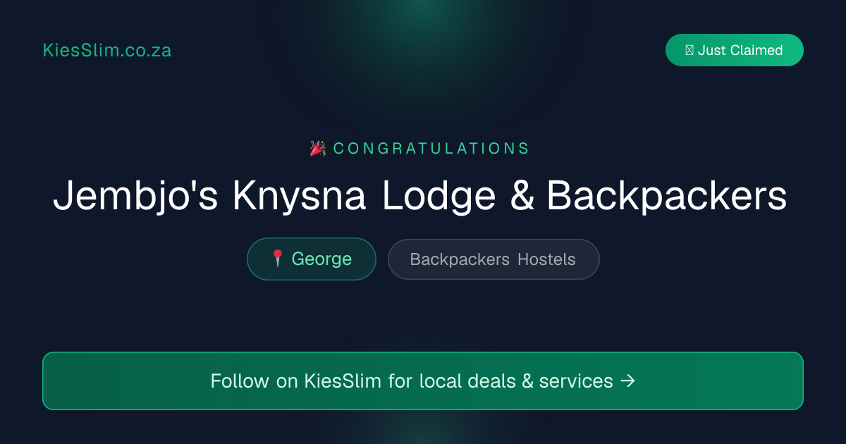Jembjo's Knysna Lodge & Backpackers