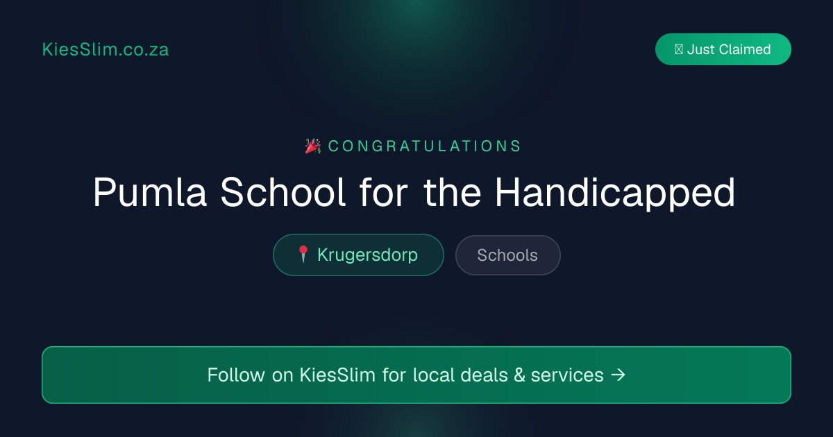 Pumla School for the Handicapped